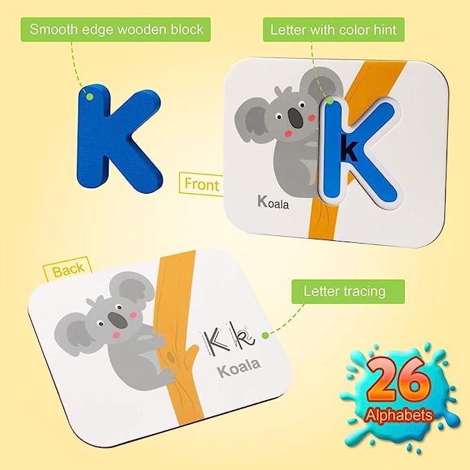 Coogam Numbers and Alphabets Flash Cards Set