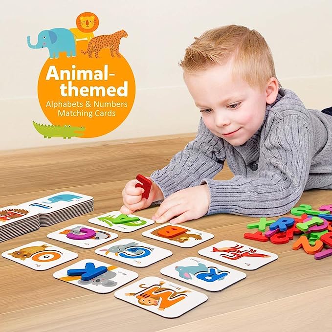 Coogam Numbers and Alphabets Flash Cards Set