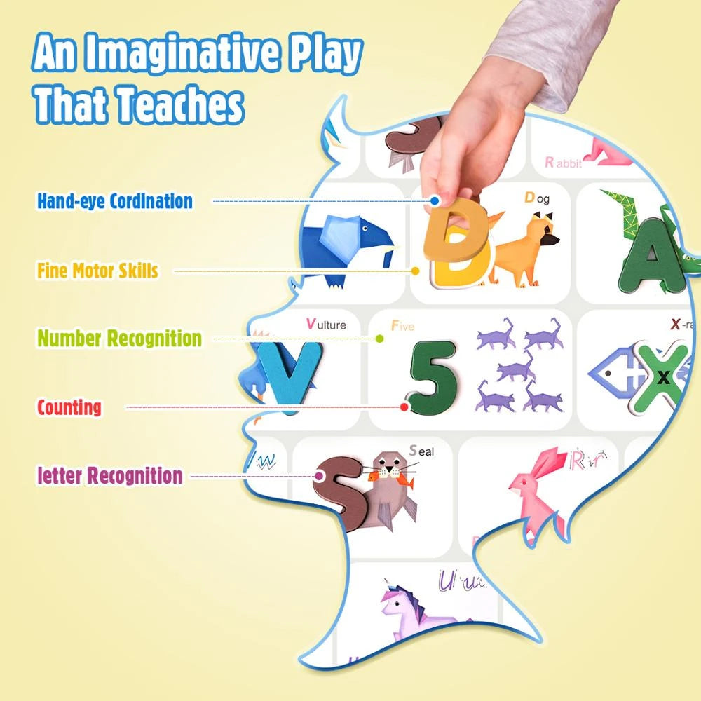 Coogam Numbers and Alphabets Flash Cards Set