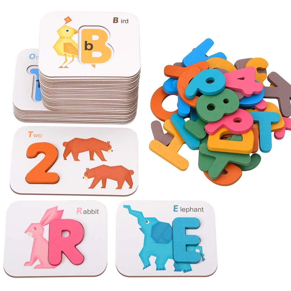 Coogam Numbers and Alphabets Flash Cards Set