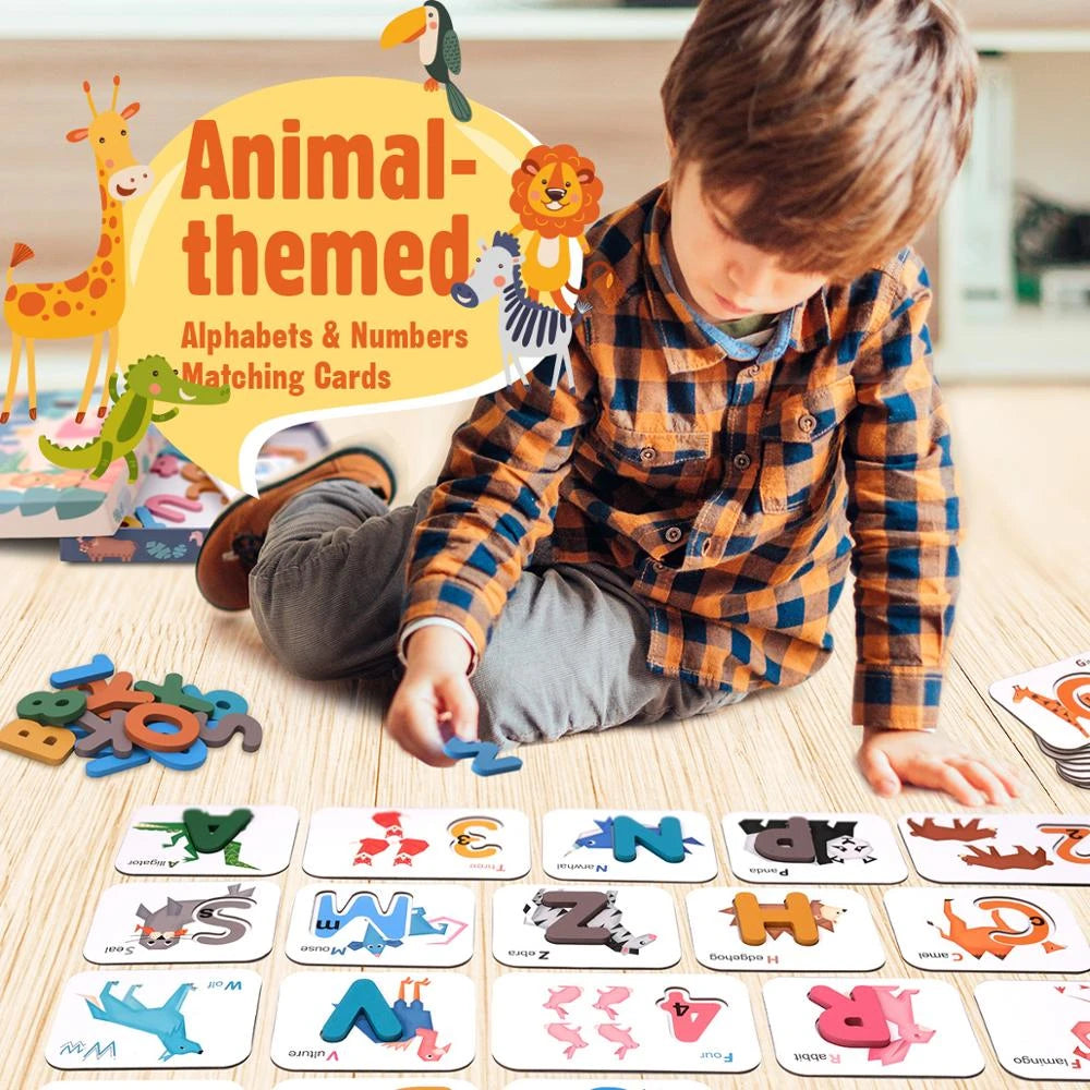 Coogam Numbers and Alphabets Flash Cards Set