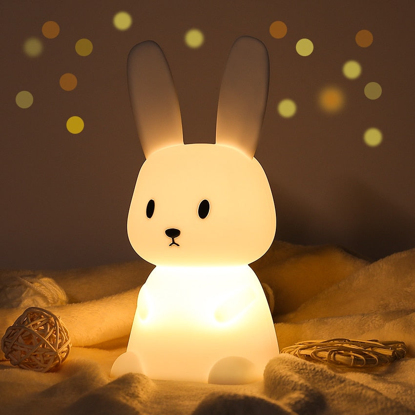 Adorable LED Night Light for Kids: Touch Sensor Bedroom Lamp with Charming Room Decor Appeal