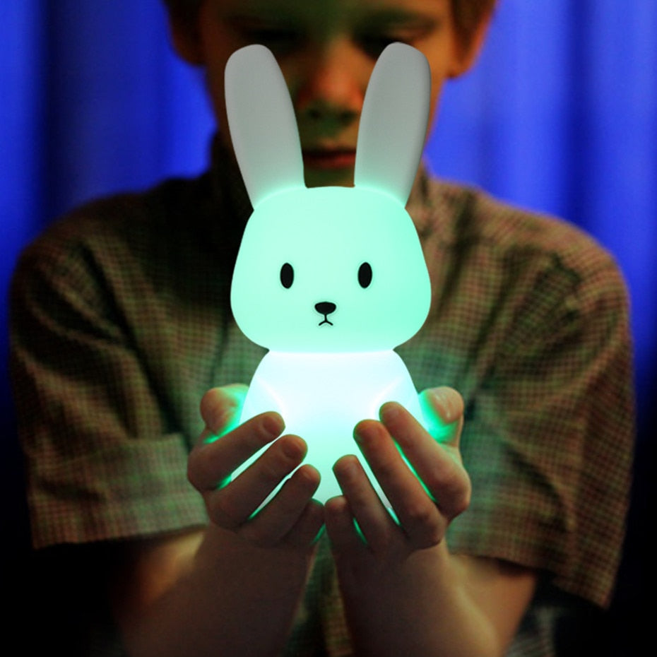 Adorable LED Night Light for Kids: Touch Sensor Bedroom Lamp with Charming Room Decor Appeal