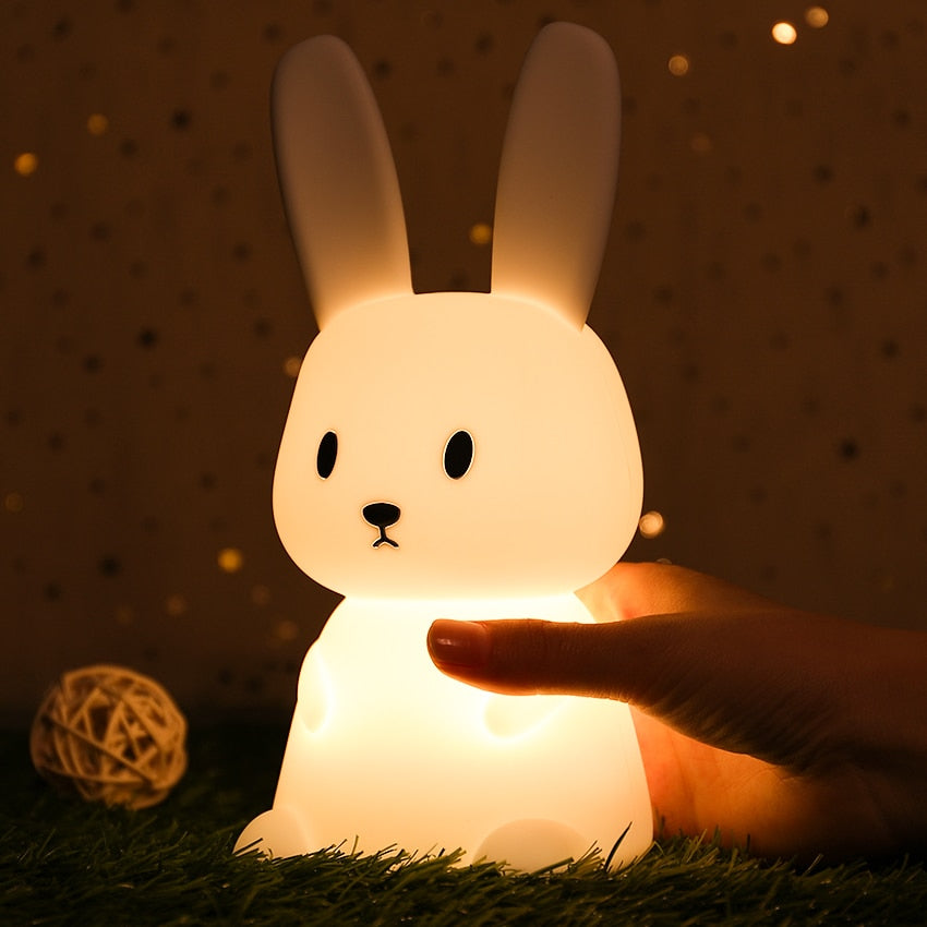 Adorable LED Night Light for Kids: Touch Sensor Bedroom Lamp with Charming Room Decor Appeal