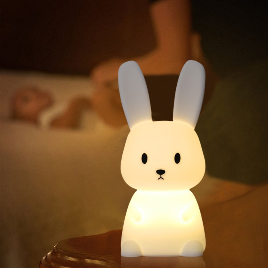 Adorable LED Night Light for Kids: Touch Sensor Bedroom Lamp with Charming Room Decor Appeal
