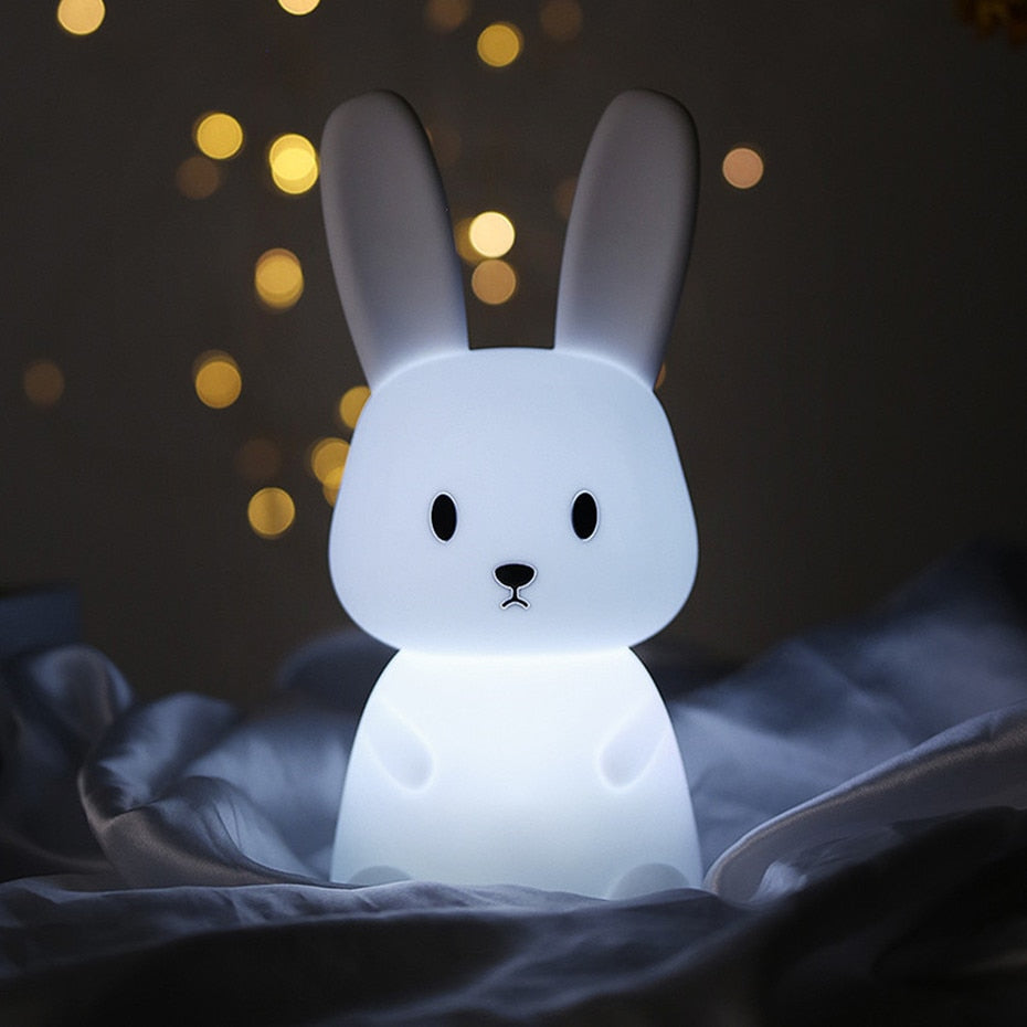 Adorable LED Night Light for Kids: Touch Sensor Bedroom Lamp with Charming Room Decor Appeal