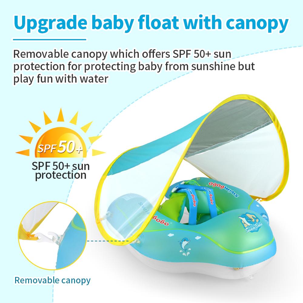 New Upgrades Baby Swimming Float Inflatable Infant Floating