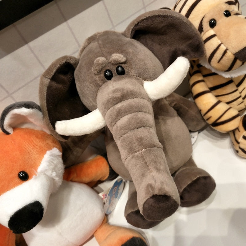 Explore the Wild with Lifelike 25cm Forest Animals Plush Toys - Perfect Kids Gift for Endless Adventures