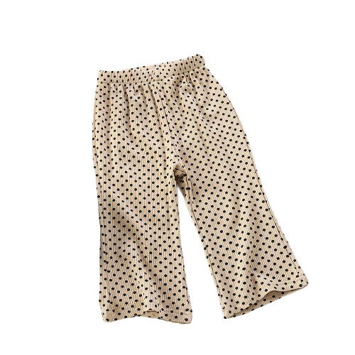 Chic Western-Inspired Dot Trousers for Baby Girls: Versatile Fashion for Stylish Children's Wear.