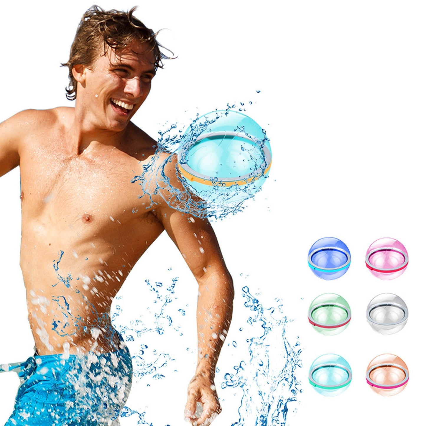 Reusable Water Balloons Magnetic Water Balls 6PCS