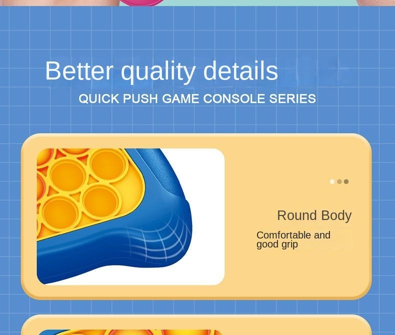 Pop-N-Push Bubbles Game Console: Addictive Fun for Kids, Adults, and Everyone