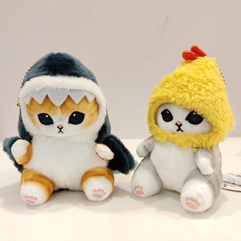 Cute Shark Cat Fried Shrimp Cat Plush Doll Pendant Doll Beautiful Room Car Bag Decoration Pendant Opening Holiday Gift