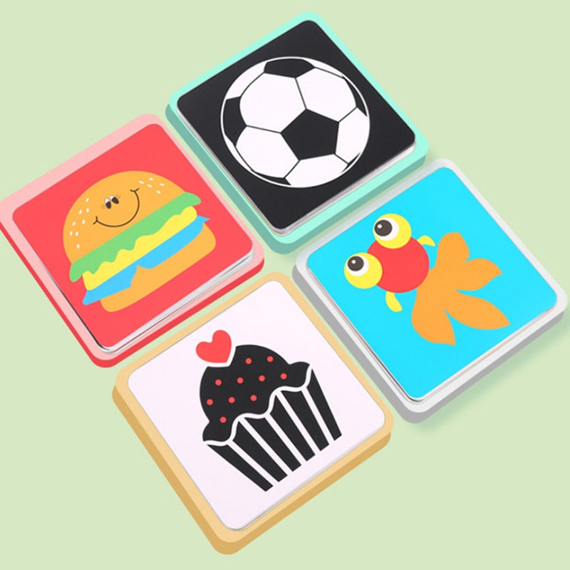 Toys Baby Visual Stimulation Card Black White