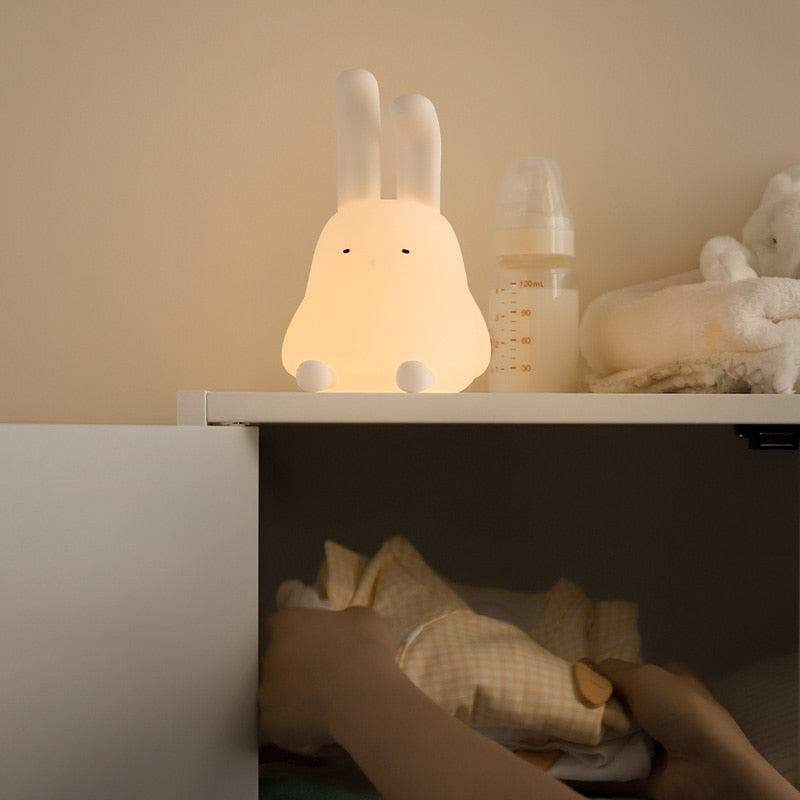 Adorable LED Night Light for Kids: Touch Sensor Bedroom Lamp with Charming Room Decor Appeal
