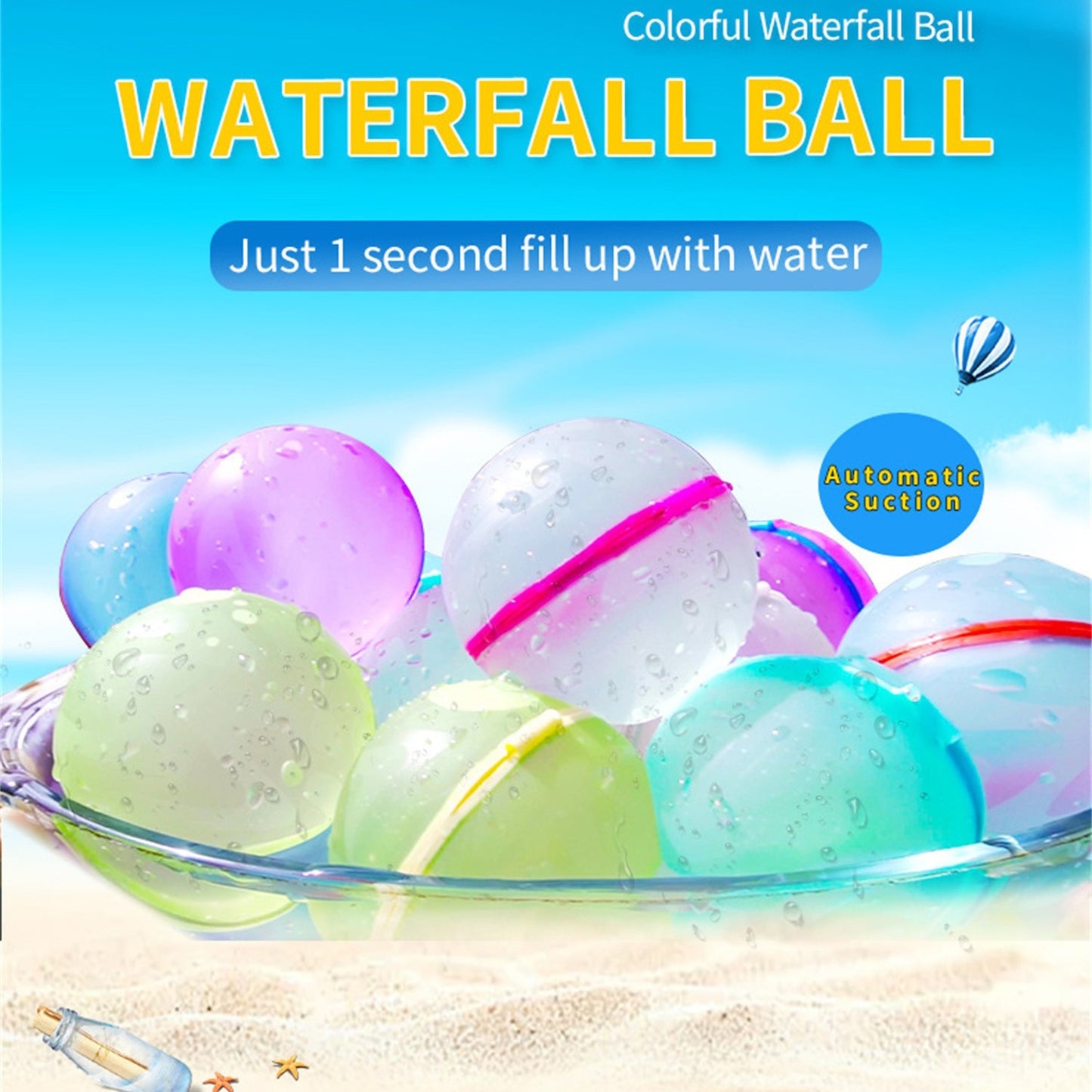 Reusable Water Balloons Magnetic Water Balls 6PCS
