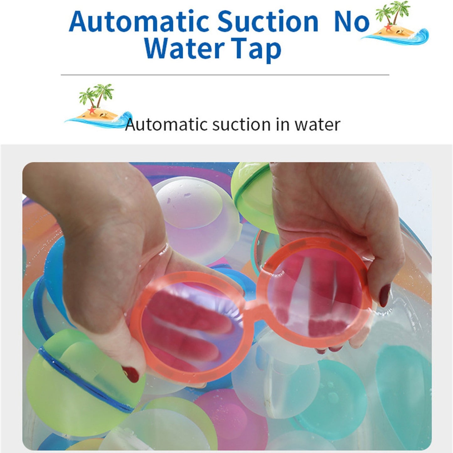 Reusable Water Balloons Magnetic Water Balls 6PCS