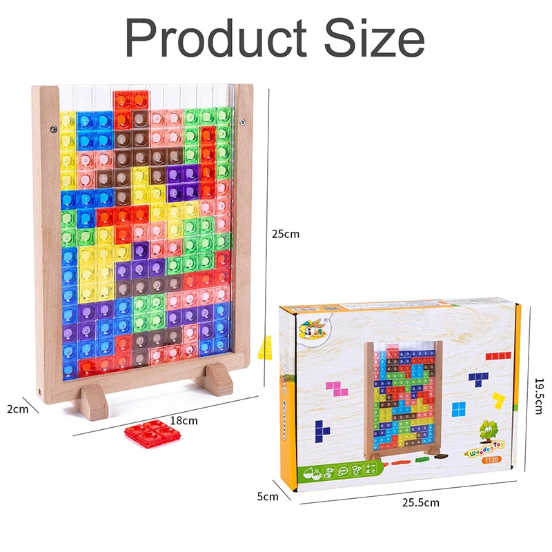 Russian Blocks Puzzle Brain Teasers Toy,
