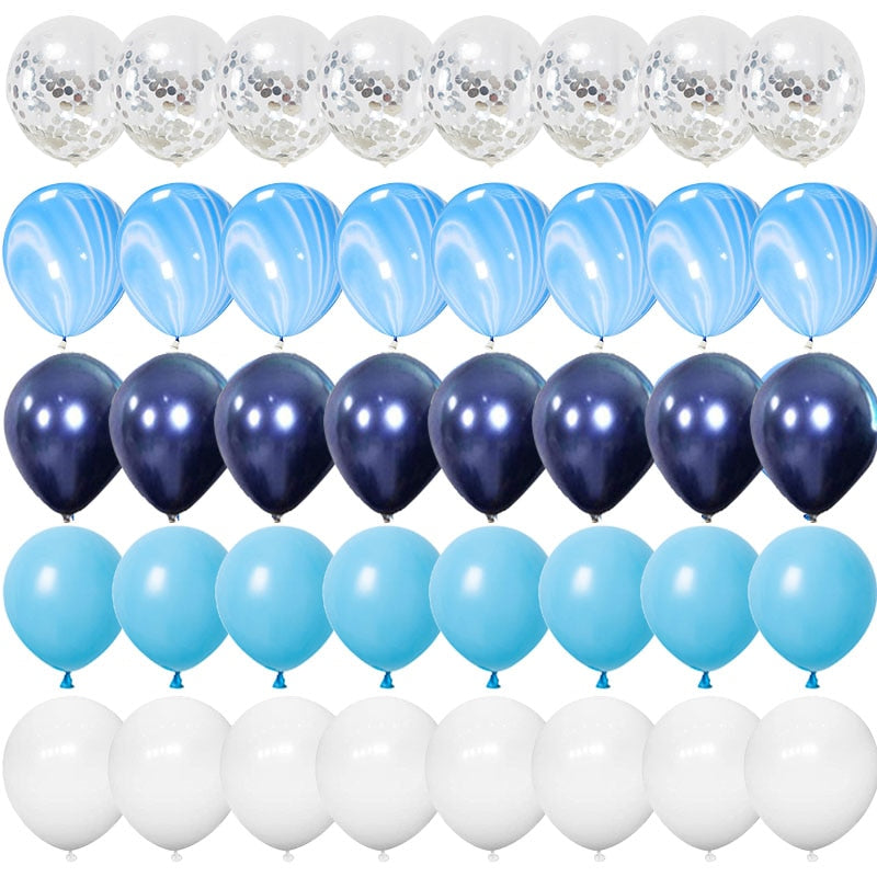 40pcs 12inch Rose Gold Confetti Latex Balloons Happy Birthday Party Decorations