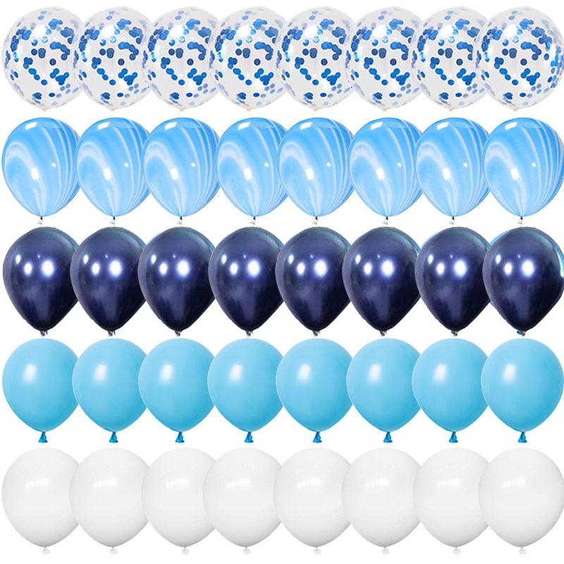 40pcs 12inch Rose Gold Confetti Latex Balloons Happy Birthday Party Decorations