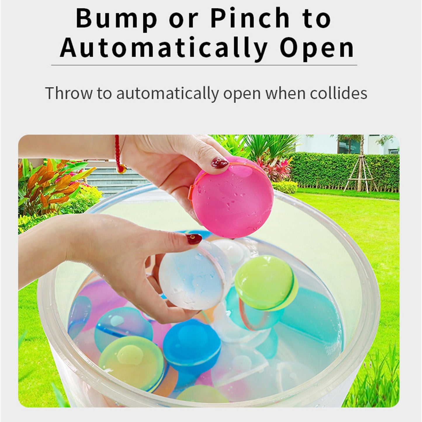 Reusable Water Balloons Magnetic Water Balls 6PCS
