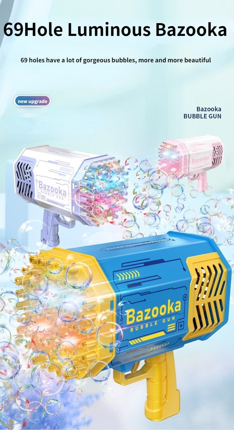 69-Hole Bazooka Bubble Gun Machine