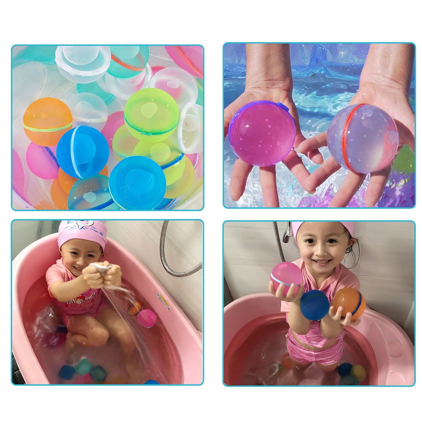 Reusable Water Balloons Magnetic Water Balls 6PCS