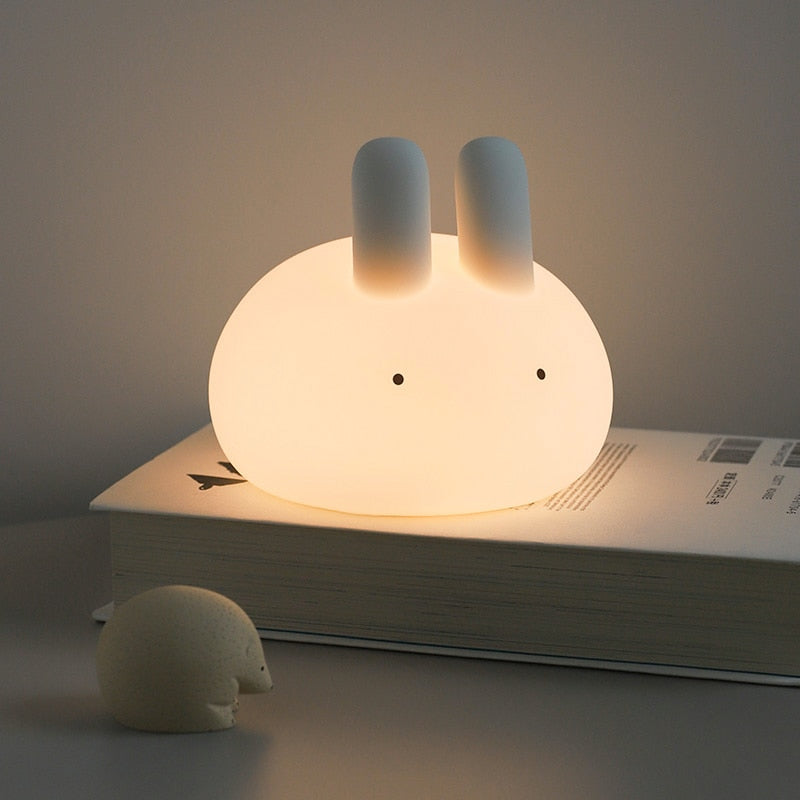 Adorable LED Night Light for Kids: Touch Sensor Bedroom Lamp with Charming Room Decor Appeal