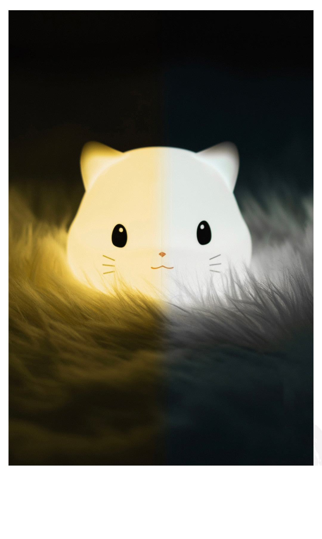 Adorable LED Night Light for Kids: Touch Sensor Bedroom Lamp with Charming Room Decor Appeal