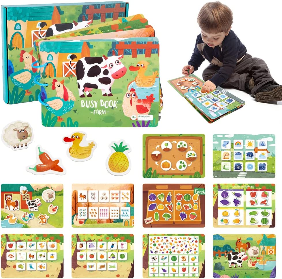 4 Styles Montessori Busy Book For Kids