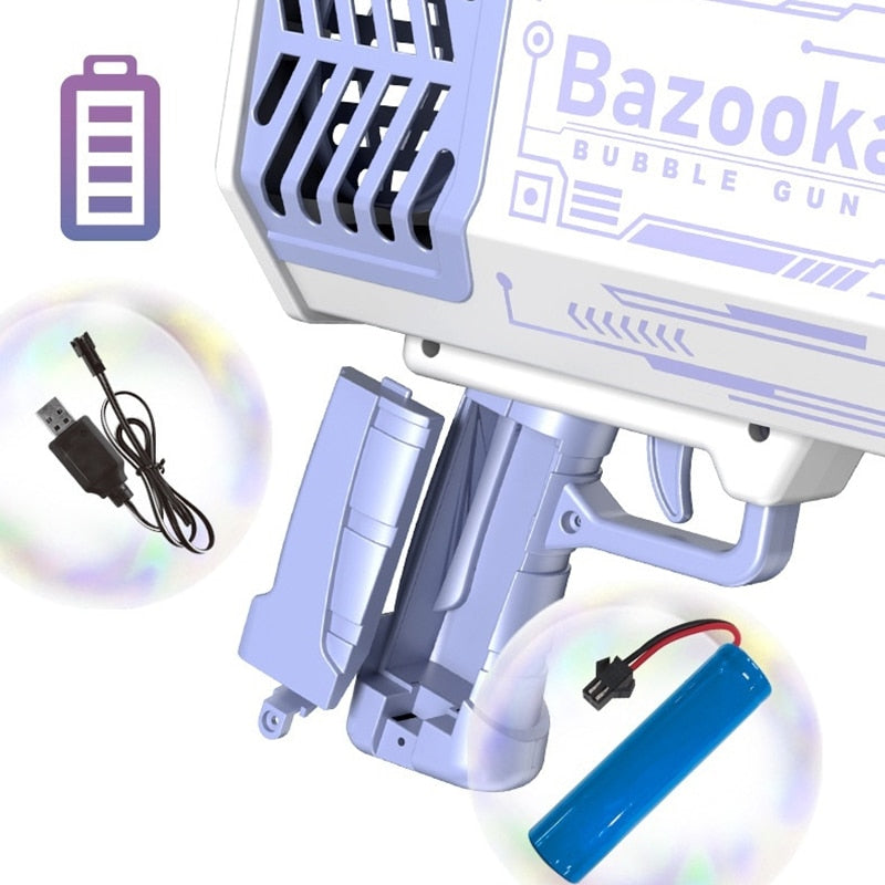 69-Hole Bazooka Bubble Gun Machine