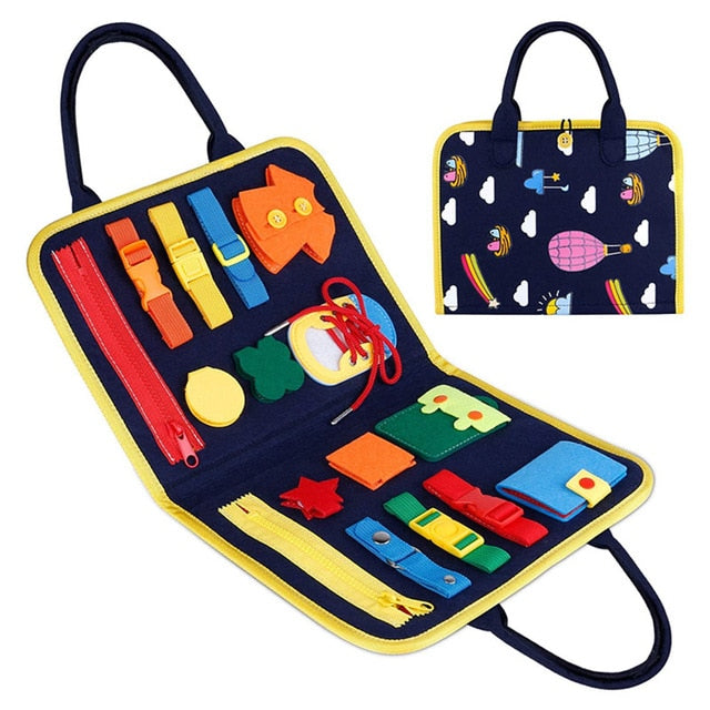 Guolely Busy Board Montessori Toy for 1 2 3 4 Year Old Toddlers
