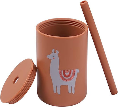 Toddler Silicone Straw Cup-Spill Proof Sippy Cup