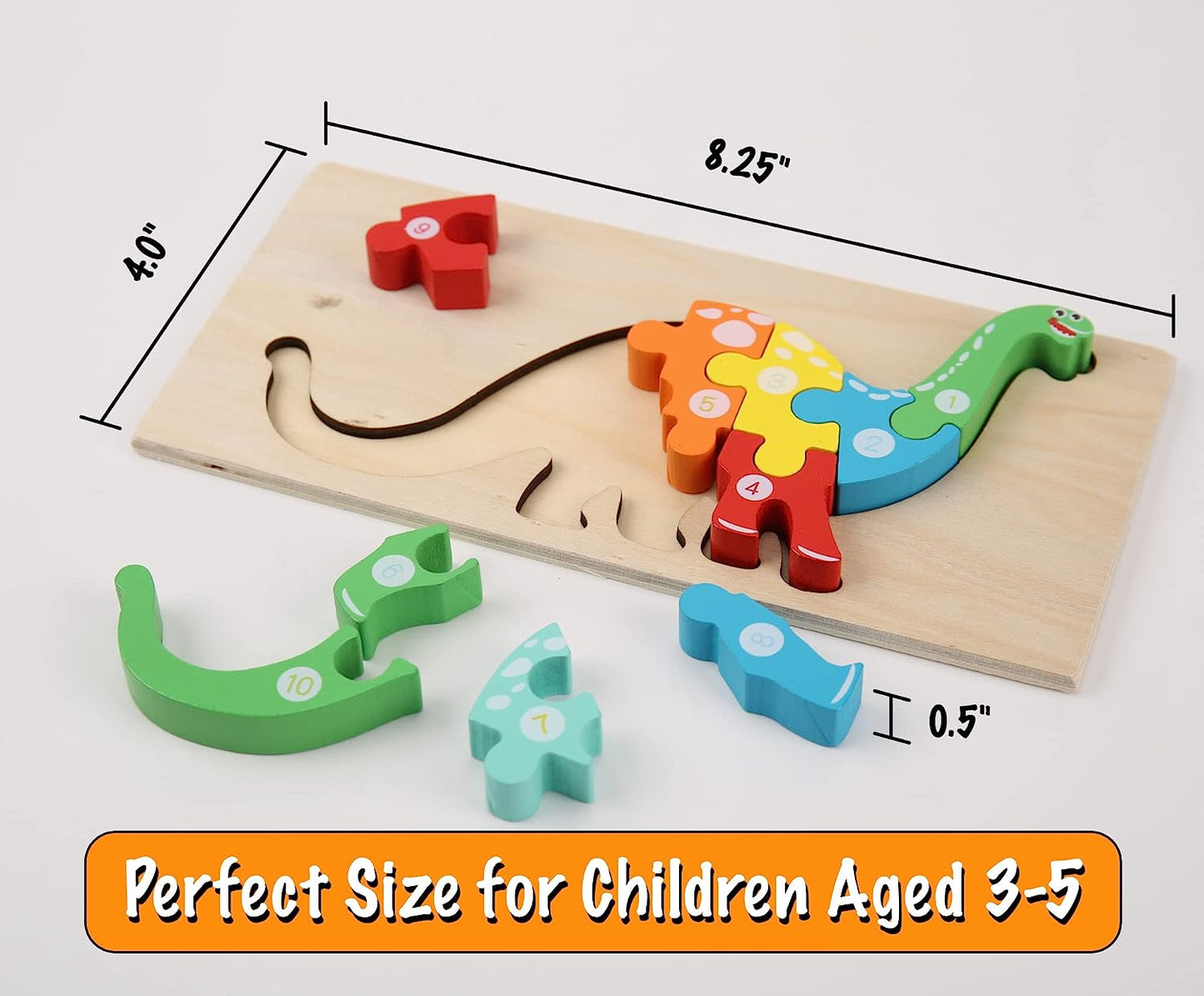 Wooden Toddler Puzzles for Kids Ages 3-5, 4-Pack Toddler Puzzle...