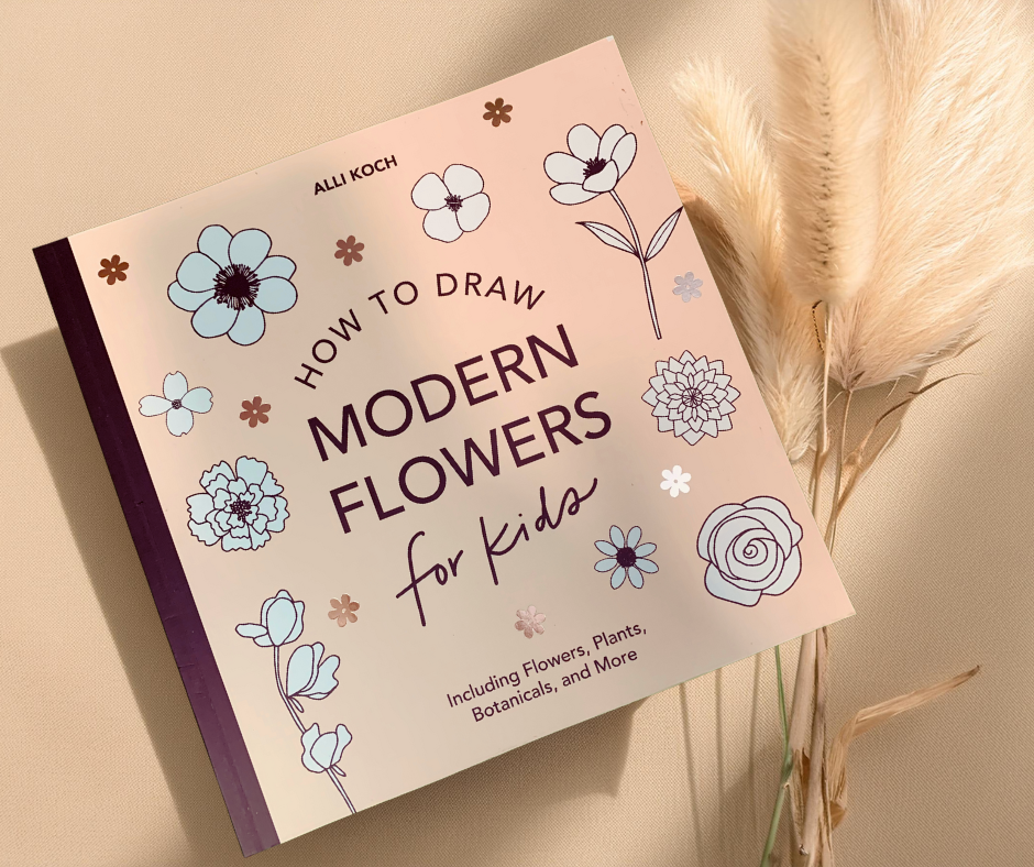 How to Draw Modern Flowers for Kids | Fun & Easy Step-by-Step Guide for Ages 4–10