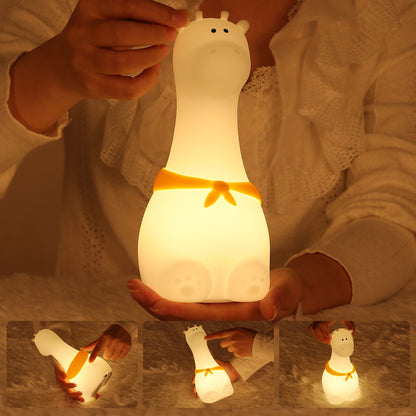 Adorable LED Night Light for Kids: Touch Sensor Bedroom Lamp with Charming Room Decor Appeal