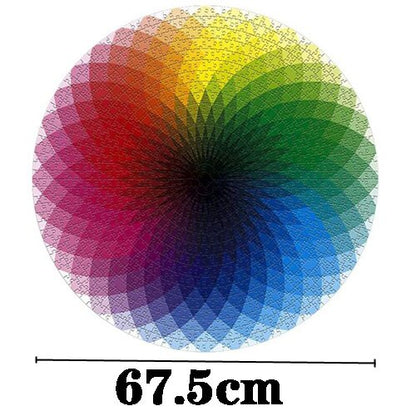 Rainbow Round Geometrical Photo Puzzle