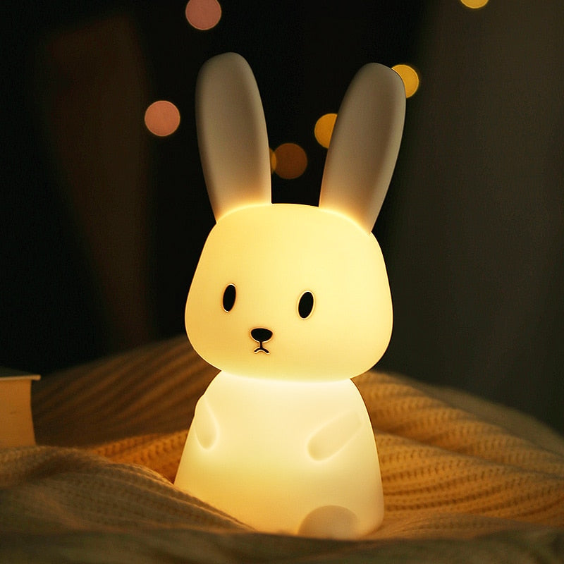 Adorable LED Night Light for Kids: Touch Sensor Bedroom Lamp with Charming Room Decor Appeal