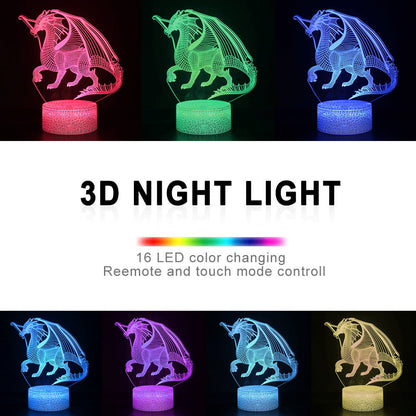 3D Dinosaur LED Night lamp