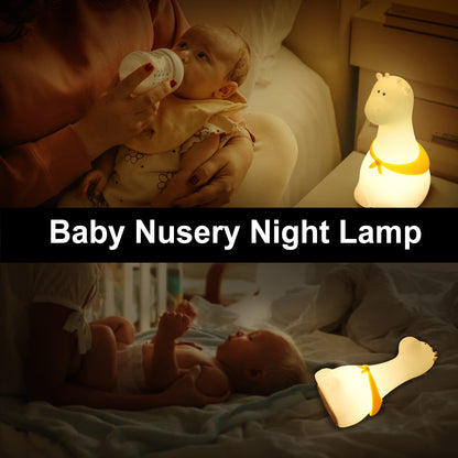 Adorable LED Night Light for Kids: Touch Sensor Bedroom Lamp with Charming Room Decor Appeal