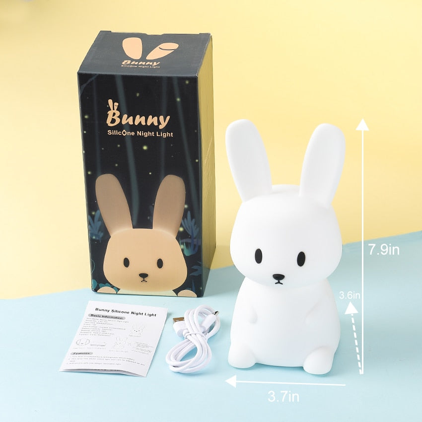 Adorable LED Night Light for Kids: Touch Sensor Bedroom Lamp with Charming Room Decor Appeal