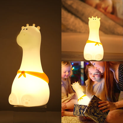 Adorable LED Night Light for Kids: Touch Sensor Bedroom Lamp with Charming Room Decor Appeal