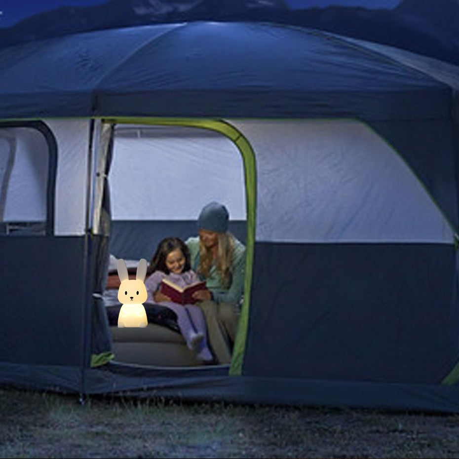 Adorable LED Night Light for Kids: Touch Sensor Bedroom Lamp with Charming Room Decor Appeal
