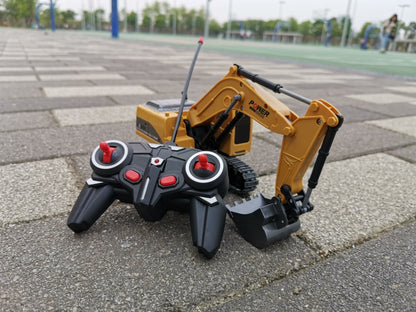 Remote Control Excavator Toy for Beginners- 2.4Ghz 6 Channel 1:24 RC Excavator toy RC Engineering Car