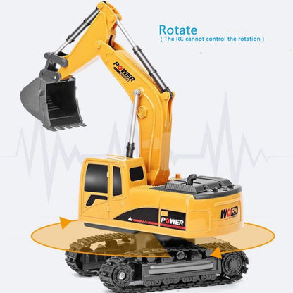 Remote Control Excavator Toy for Beginners- 2.4Ghz 6 Channel 1:24 RC Excavator toy RC Engineering Car