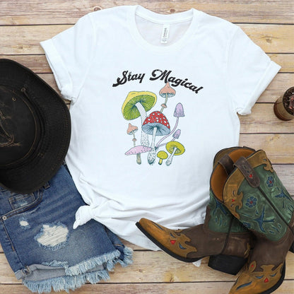 Retro Mushroom Print Oversized T-Shirt: Egirl Aesthetic meets Vintage Streetwear Chic