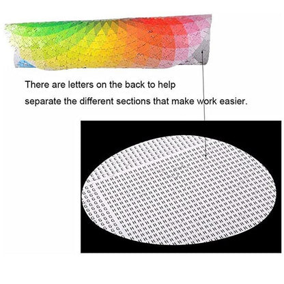 Rainbow Round Geometrical Photo Puzzle