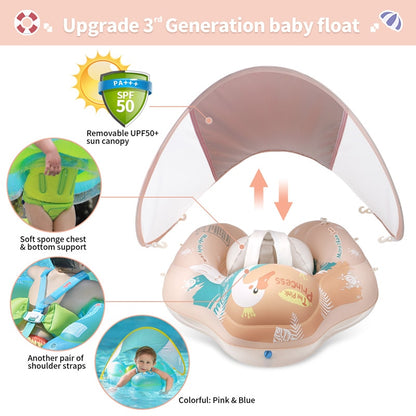 New Upgrades Baby Swimming Float Inflatable Infant Floating