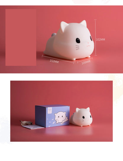Adorable LED Night Light for Kids: Touch Sensor Bedroom Lamp with Charming Room Decor Appeal