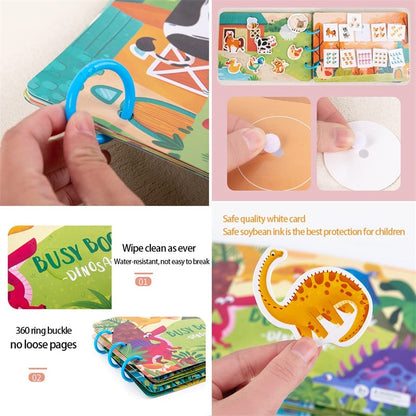 4 Styles Montessori Busy Book For Kids