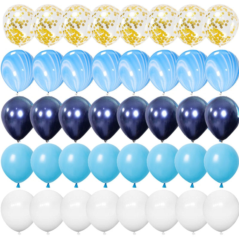 40pcs 12inch Rose Gold Confetti Latex Balloons Happy Birthday Party Decorations